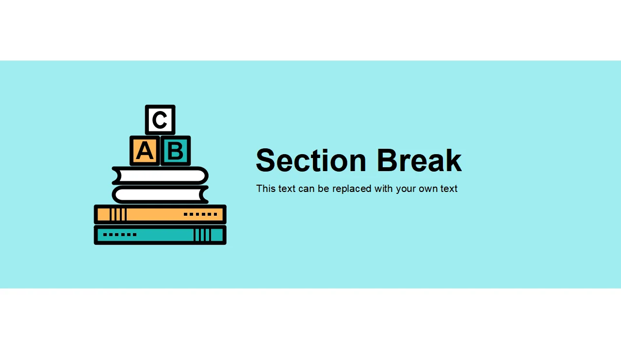 Alphabet Blocks of Education Concept PowerPoint Template