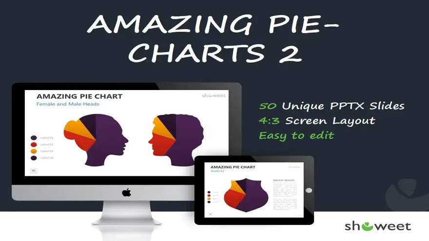 Amazing Pie Charts 2 for PowerPoint