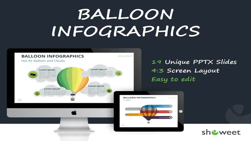 Balloon Infographics for PowerPoint and Google Slides