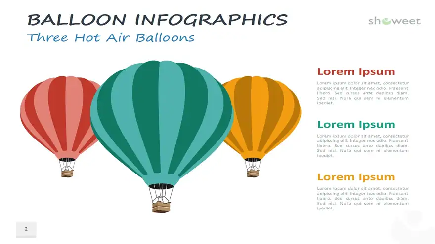 Balloon Infographics for PowerPoint and Google Slides