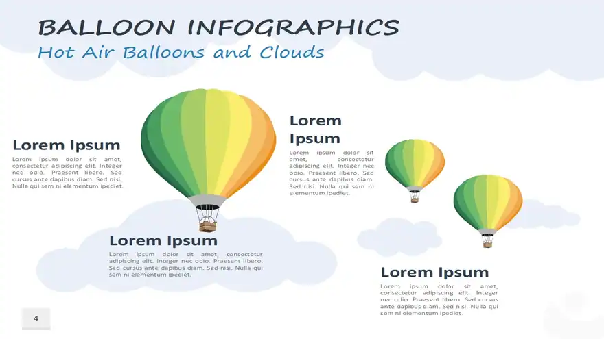 Balloon Infographics for PowerPoint and Google Slides