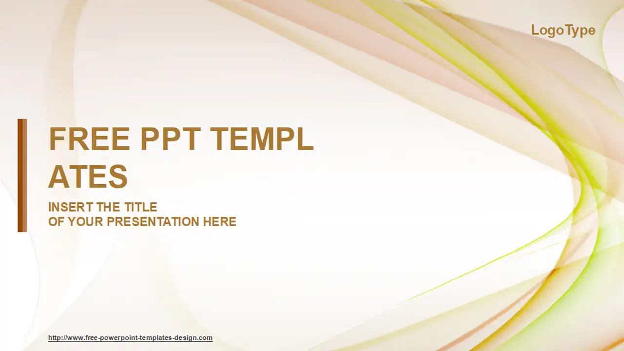 Beautiful Wave Abstract PowerPoint Template