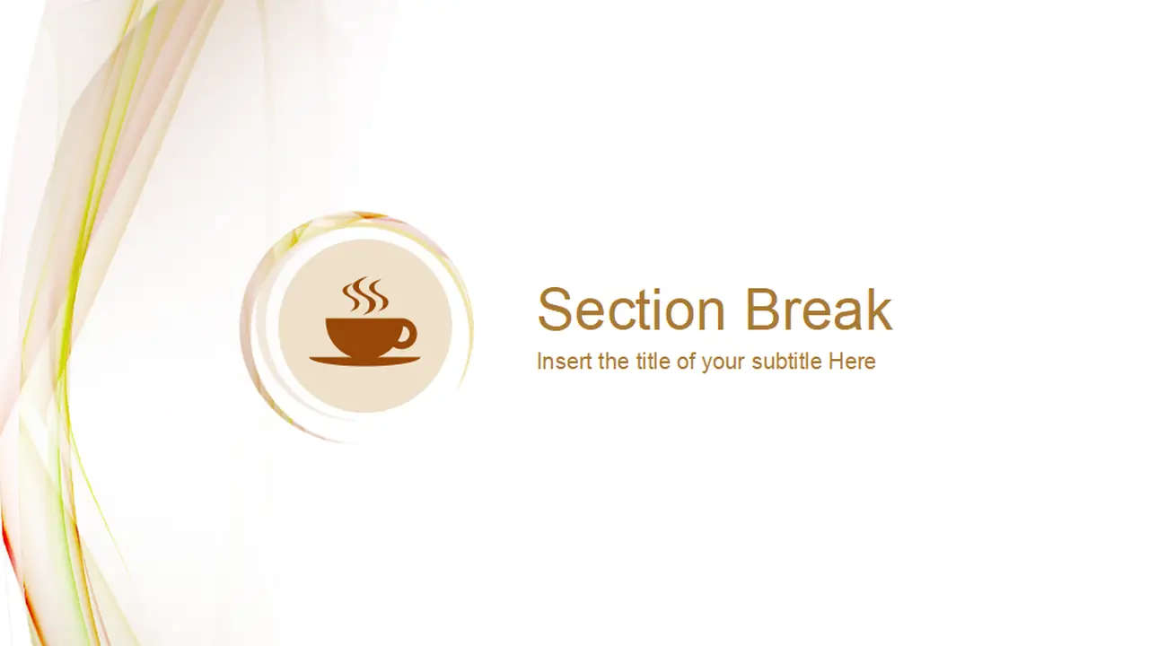 Beautiful Wave Abstract PowerPoint Template