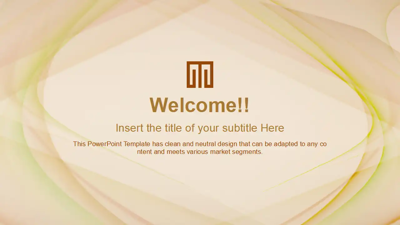 Beautiful Wave Abstract PowerPoint Template