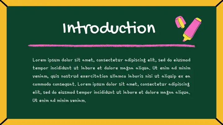 Chalkboard Infographics Slides