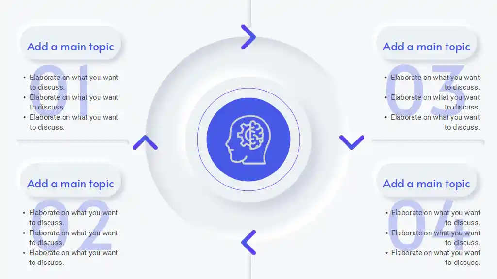 Circular Process Flow with Arrows Infographic