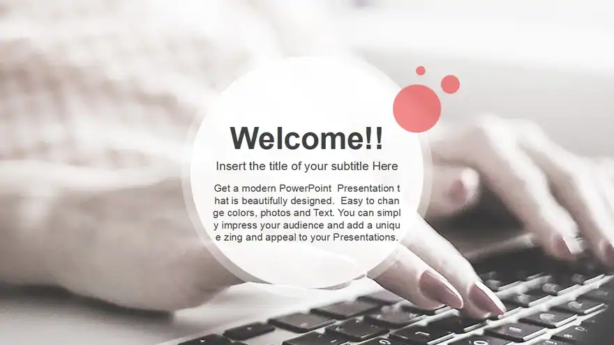 Computer Business Using Laptop PowerPoint Template
