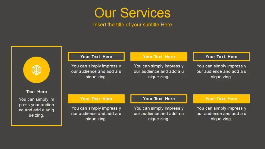 Computer Golden Key PowerPoint Template