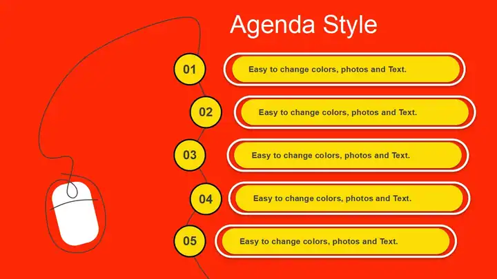 Computer Mouse Concept PowerPoint Template
