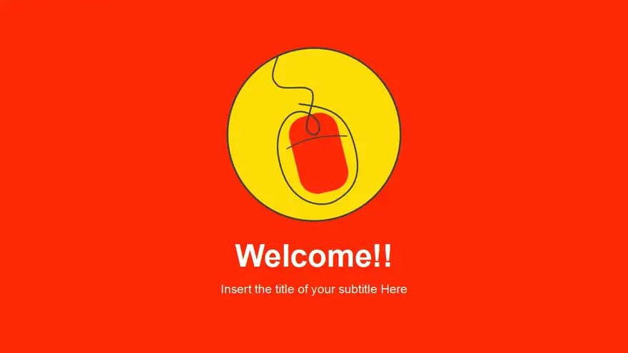 Computer Mouse Concept PowerPoint Template