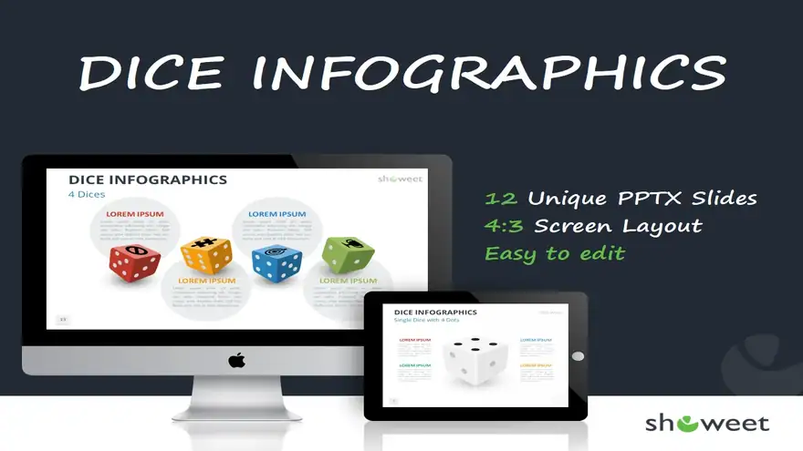 Dice Infographics for PowerPoint and Google Slides