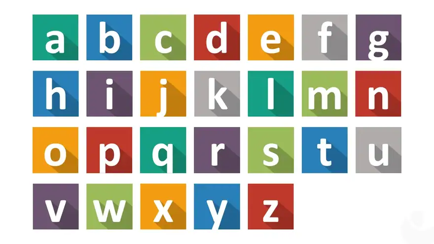 Flat Design Letters for PowerPoint with 21 Examples