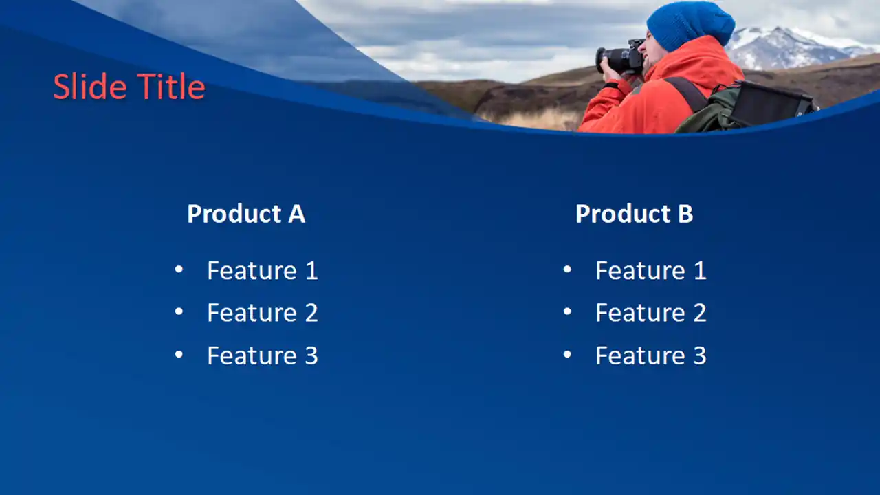 Free Adventure Photographer PowerPoint Template