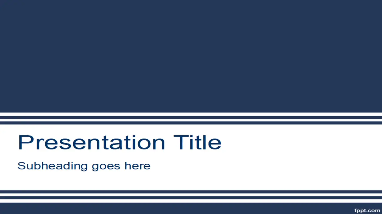 Free Blue Microsoft PowerPoint Template