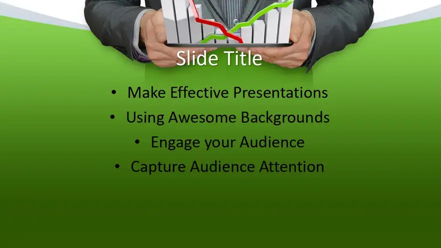 Free Business Man with Chart PowerPoint Template