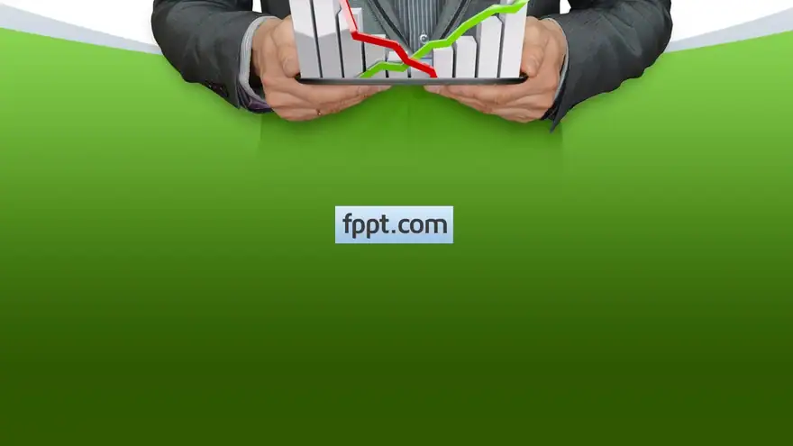 Free Business Man with Chart PowerPoint Template