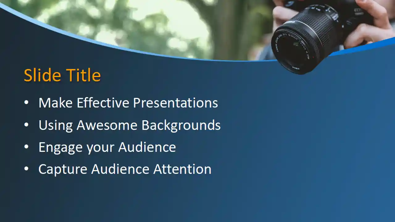 Free Photographer PowerPoint Template