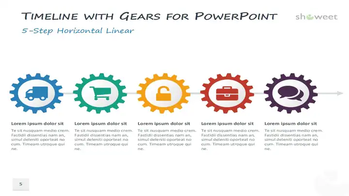 Gears Diagrams for PowerPoint