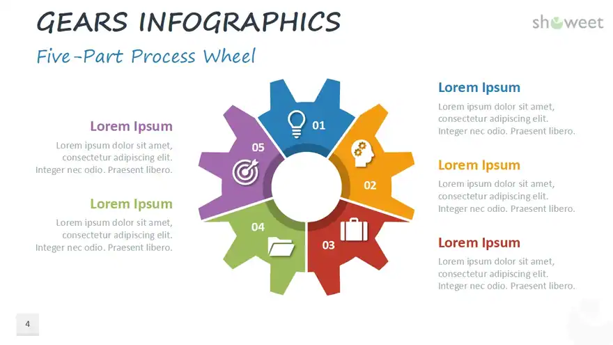 Gears Infographics for PowerPoint and Google Slides