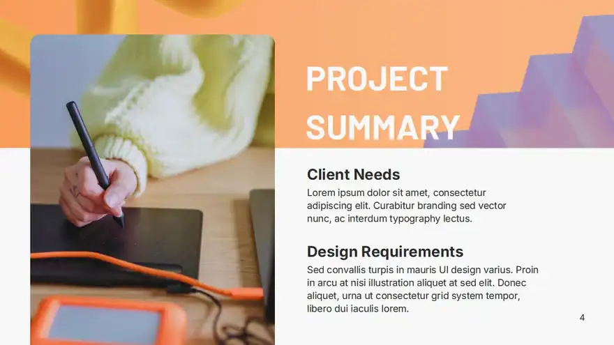 Graphic Design Proposal Slides