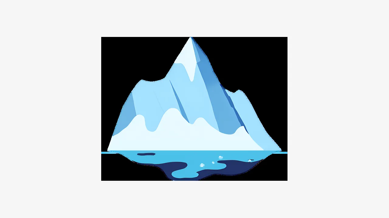 Iceberg Infographic Chart Slides