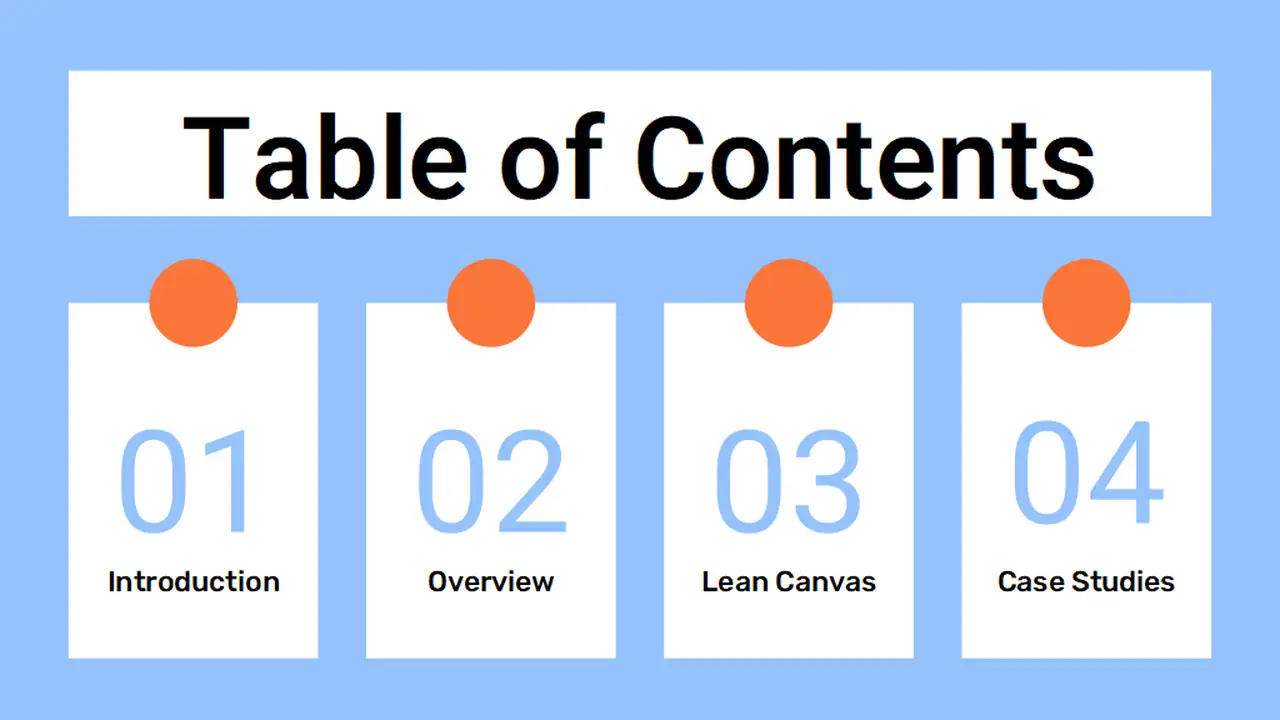 Lean Canvas Infographics Slides