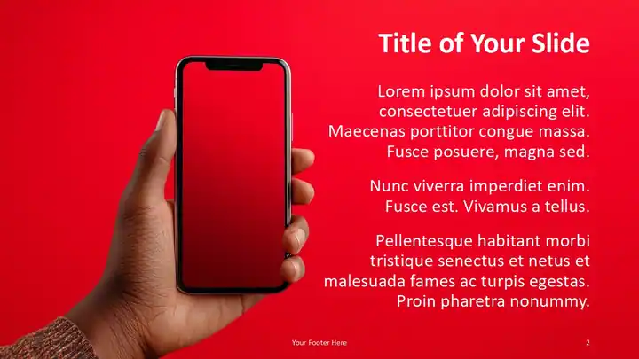 Mobile Gradient Template