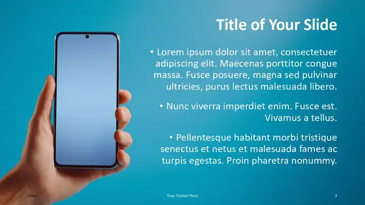 Mobile Gradient Template