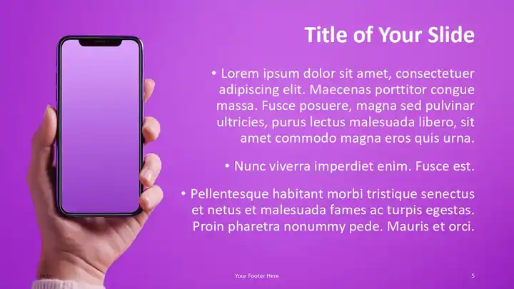 Mobile Gradient Template