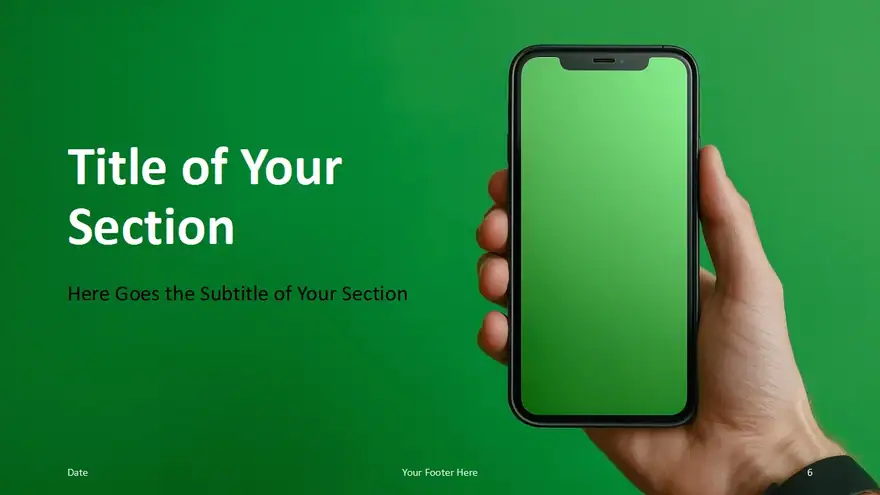 Mobile Gradient Template