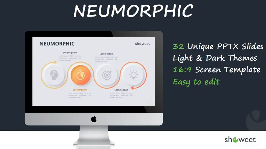 Neumorphic Diagrams for PowerPoint and Google Slides