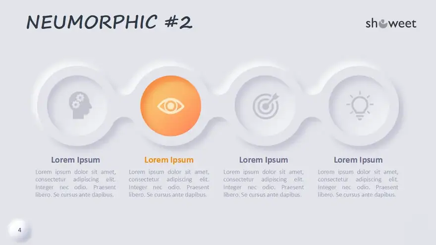 Neumorphic Diagrams for PowerPoint and Google Slides