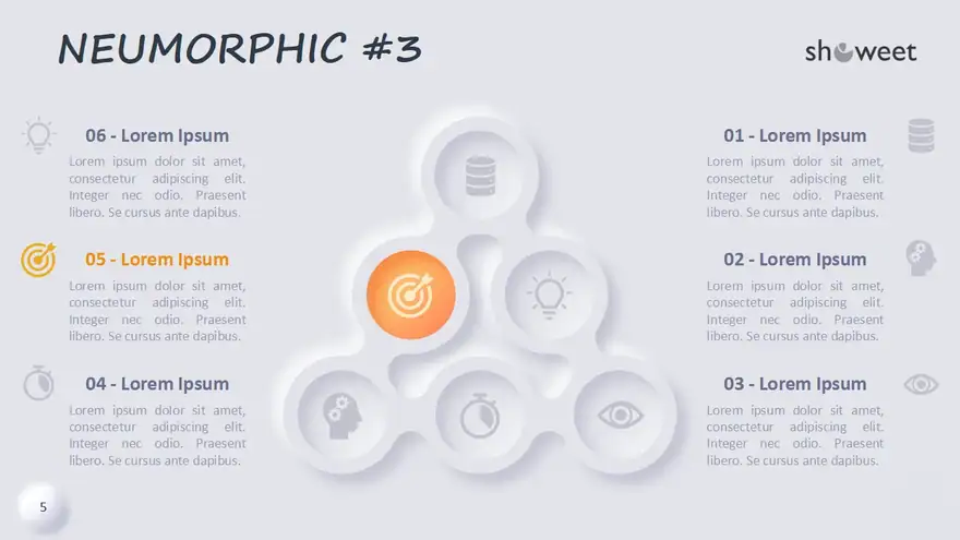 Neumorphic Diagrams for PowerPoint and Google Slides