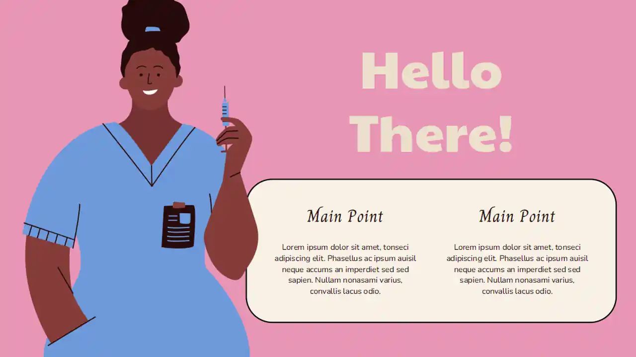 Nursing Themed Infographics Slides