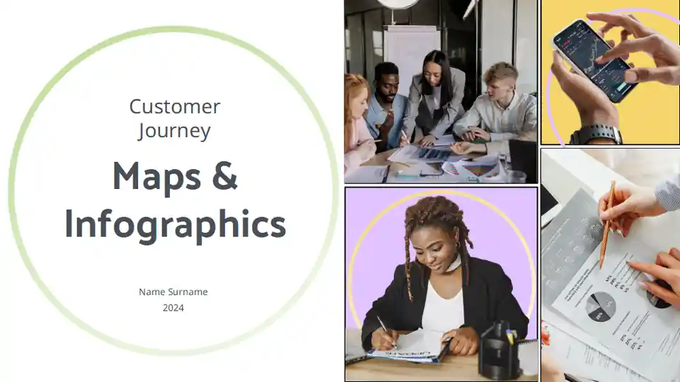 Pastel Minimal Customer Journey Maps & Infographics