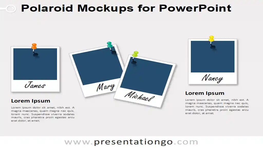 Polaroid Mockups for PowerPoint