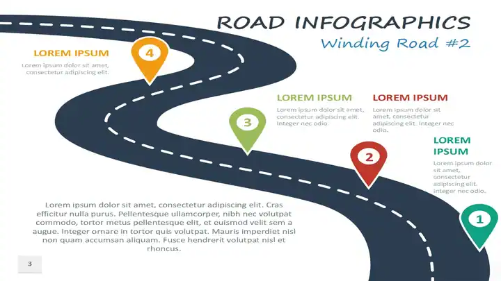 Road Infographics for PowerPoint