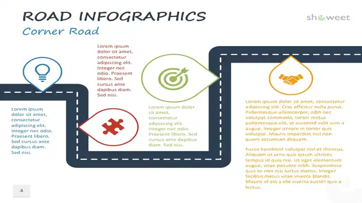 Road Infographics for PowerPoint