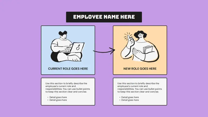 Role Transition Plan Infographic Slides