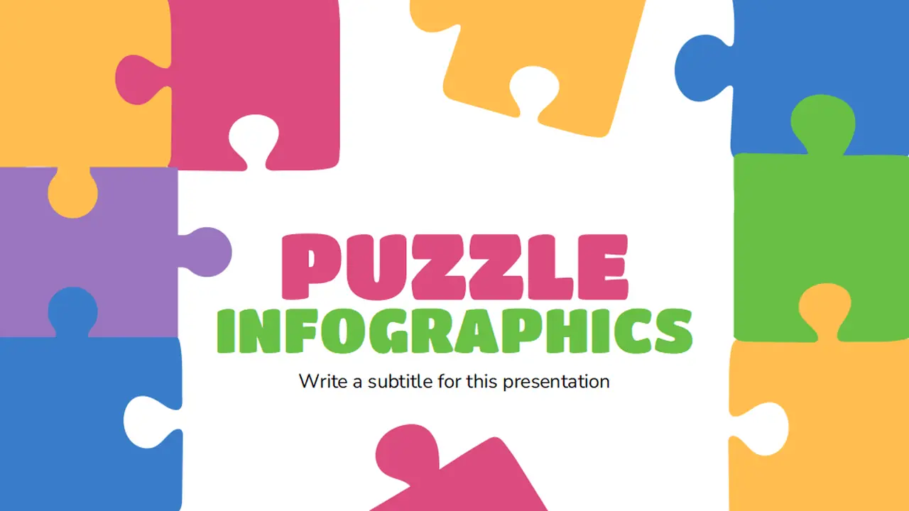 Simple Illustrated Puzzle Infographics
