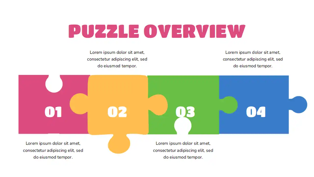 Simple Illustrated Puzzle Infographics