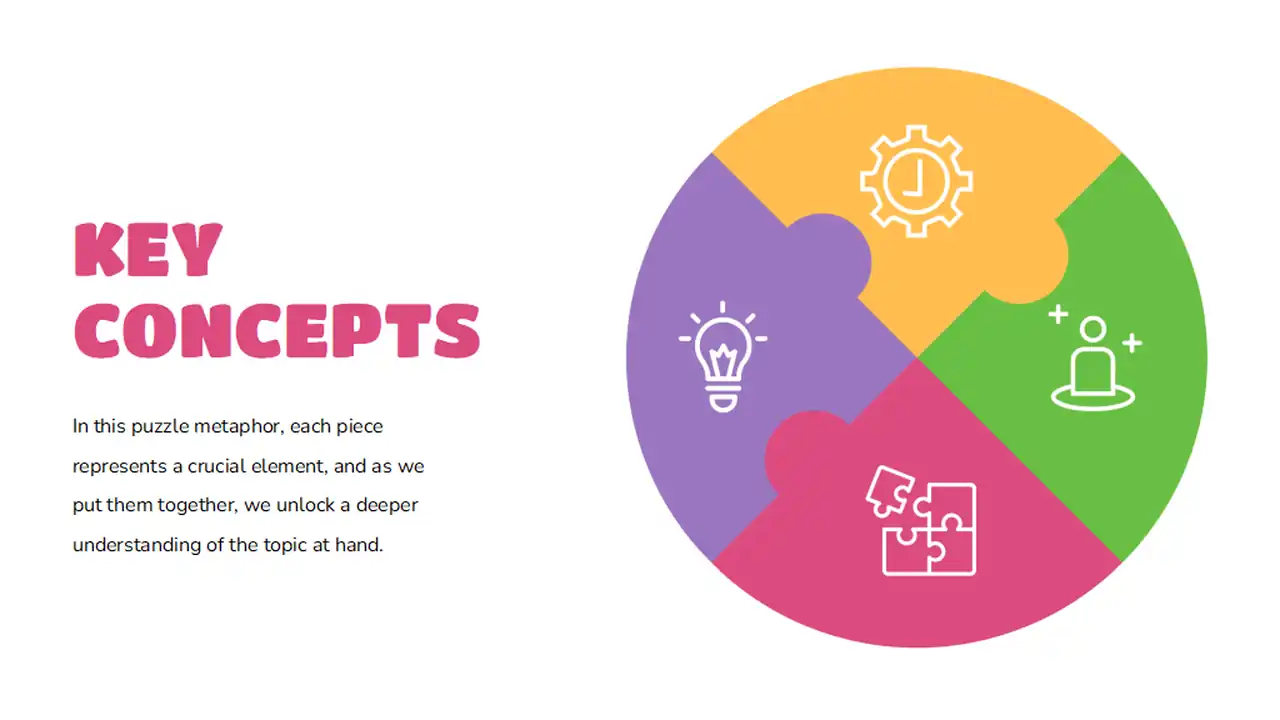 Simple Illustrated Puzzle Infographics