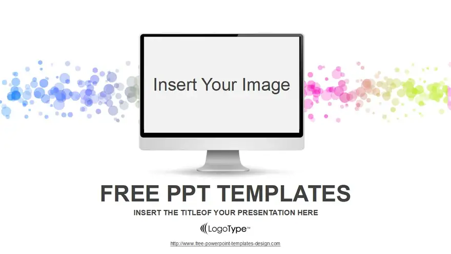 Simple Monitor PowerPoint Template