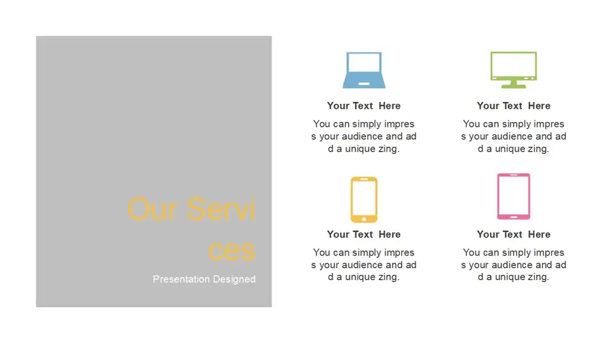 Simple Monitor PowerPoint Template
