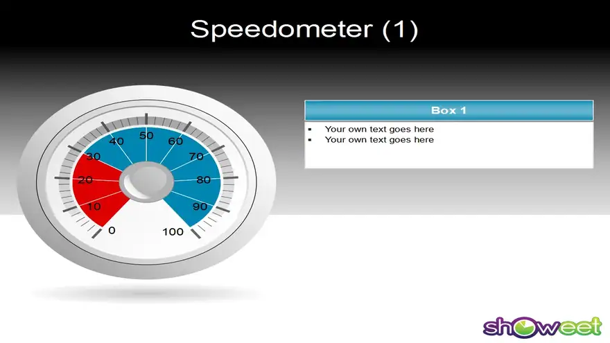 Speedometer – Free Diagram for PowerPoint