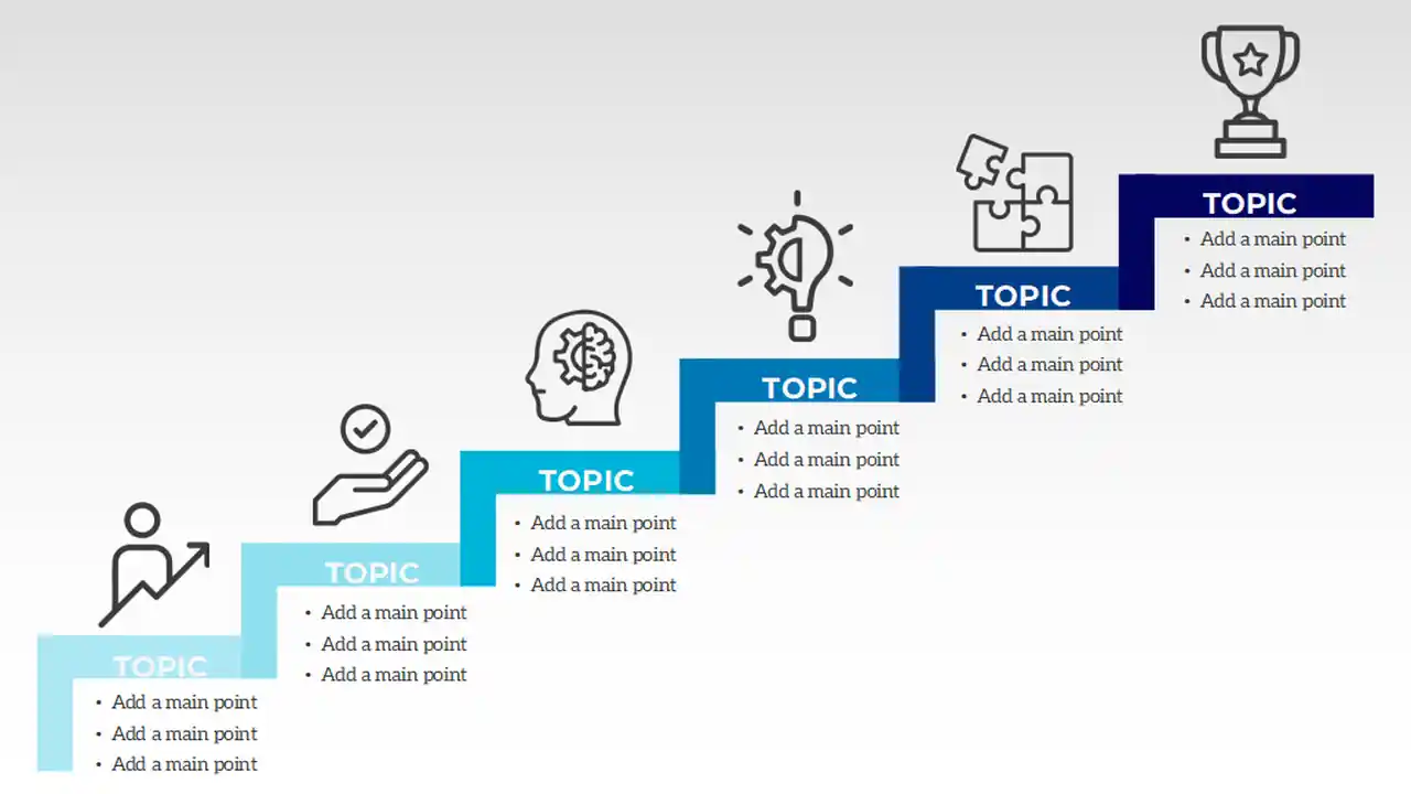 Staircase Process Flow Infographic