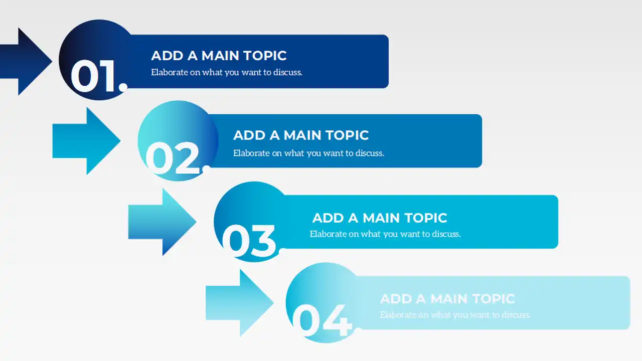 Staircase Process Flow Infographic