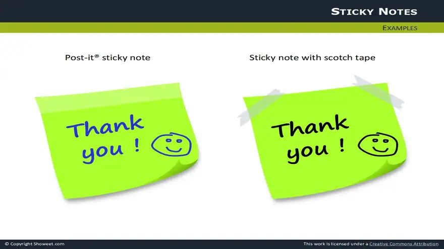 Sticky Notes With Pins For PowerPoint