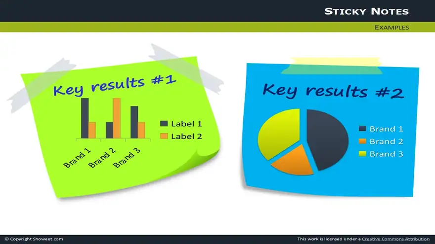 Sticky Notes With Pins For PowerPoint