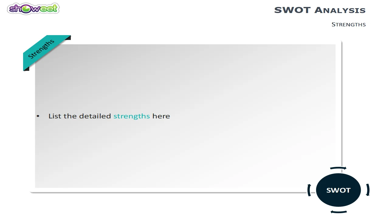 SWOT Analysis #4 – Free PowerPoint Charts